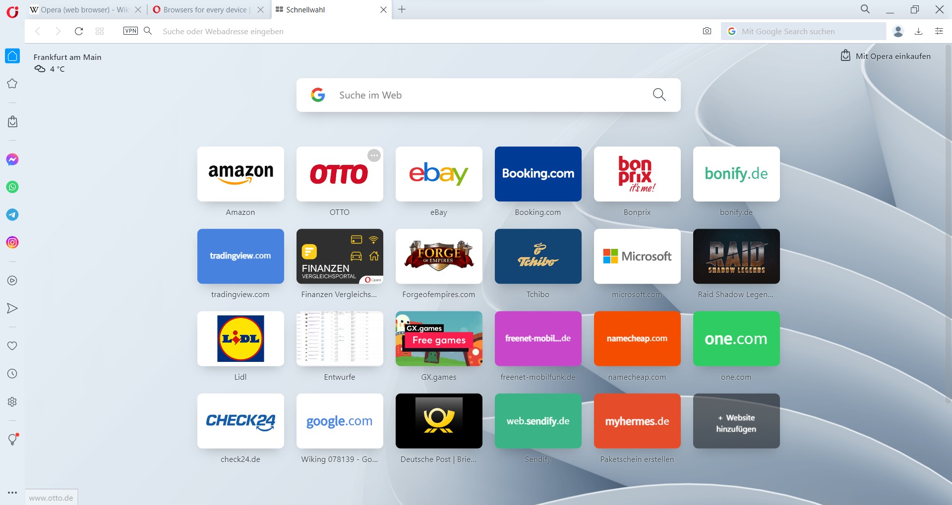 screenshot opera browser